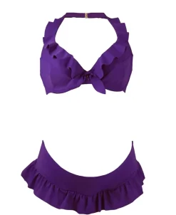 Cache Cœur Maillots De Bain De Grossesse|Maillots De Bain Allaitement-Bikini de maternité avec armatures Salsa Violet