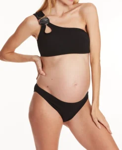 Cache Cœur Maillots De Bain De Grossesse|Maillots De Bain Allaitement-Bikini de maternité Bayside noir