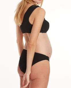 Cache Cœur Maillots De Bain De Grossesse|Maillots De Bain Allaitement-Bikini de maternité Bayside noir