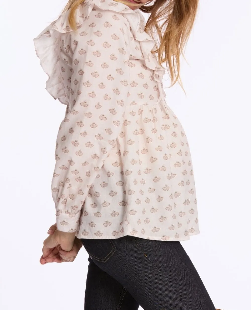 Cache Cœur Hauts-Blouse de grossesse et d’allaitement Nelly