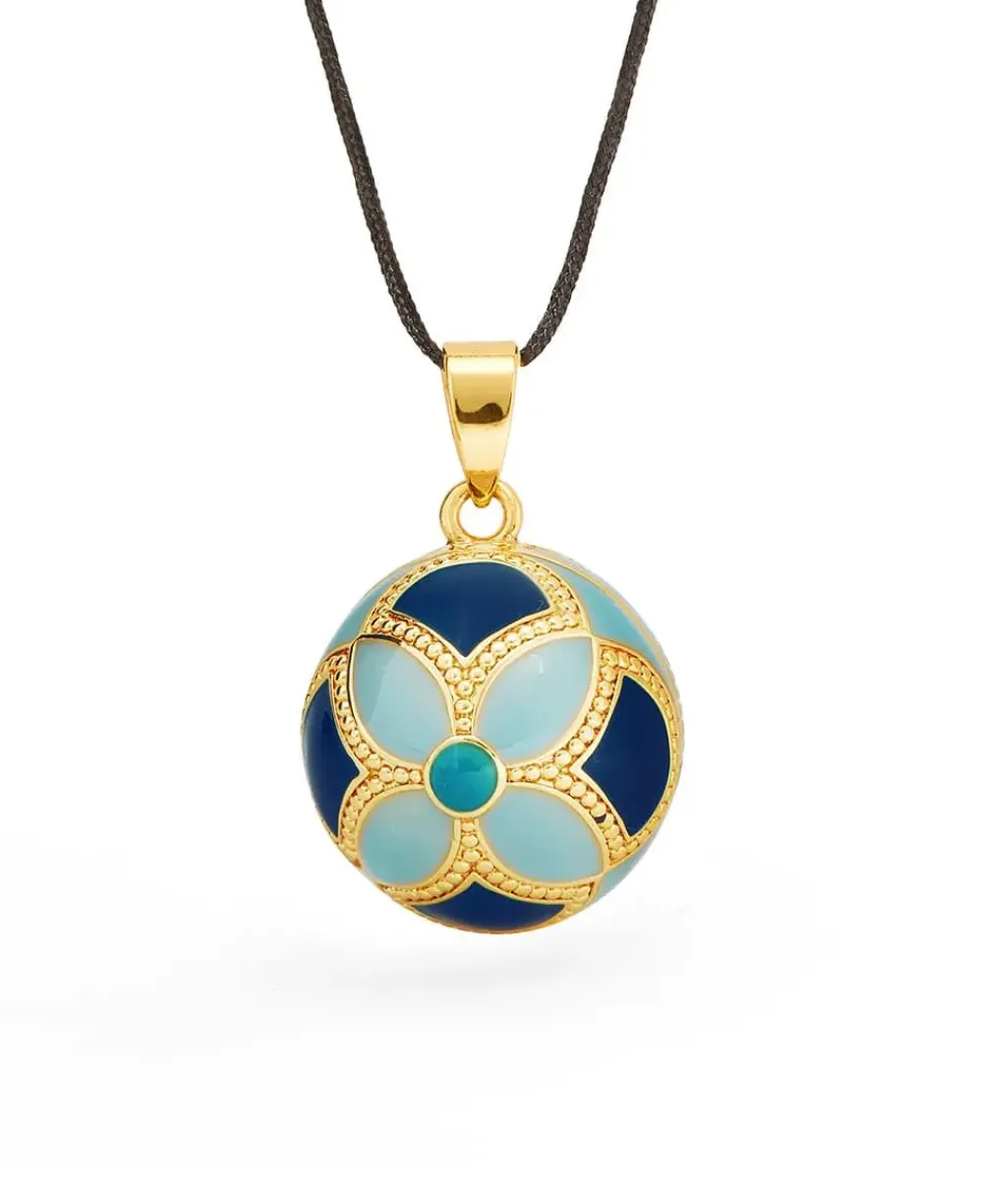 Cache Cœur Bolas De Grossesse|Bolas De Grossesse-Bola de grossesse - Byzance - Email multicolor - Doré Or 18 carats