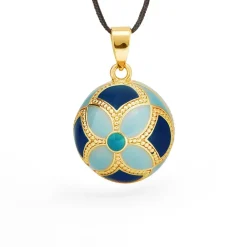 Cache Cœur Bolas De Grossesse|Bolas De Grossesse-Bola de grossesse - Byzance - Email multicolor - Doré Or 18 carats