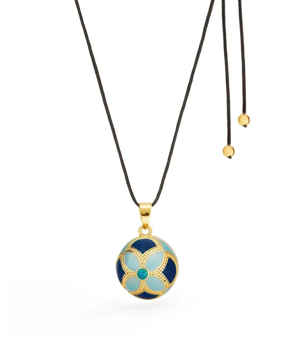 Cache Cœur Bolas De Grossesse|Bolas De Grossesse-Bola de grossesse - Byzance - Email multicolor - Doré Or 18 carats