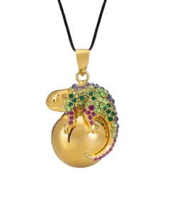 Cache Cœur Bolas De Grossesse|Bolas De Grossesse-Bola de grossesse - Caméléon - Cristaux Swarovski