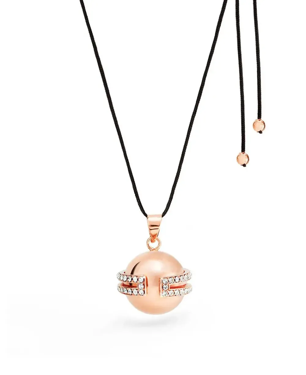 Cache Cœur Bolas De Grossesse|Bolas De Grossesse-Bola de grossesse - Déesse - Doré Or Rose - Cristaux Swarovski
