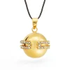 Cache Cœur Bolas De Grossesse|Bolas De Grossesse-Bola de grossesse - Déesse - Doré Or - Cristaux Swarovski