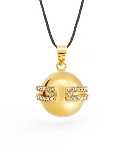 Cache Cœur Bolas De Grossesse|Bolas De Grossesse-Bola de grossesse - Déesse - Doré Or - Cristaux Swarovski