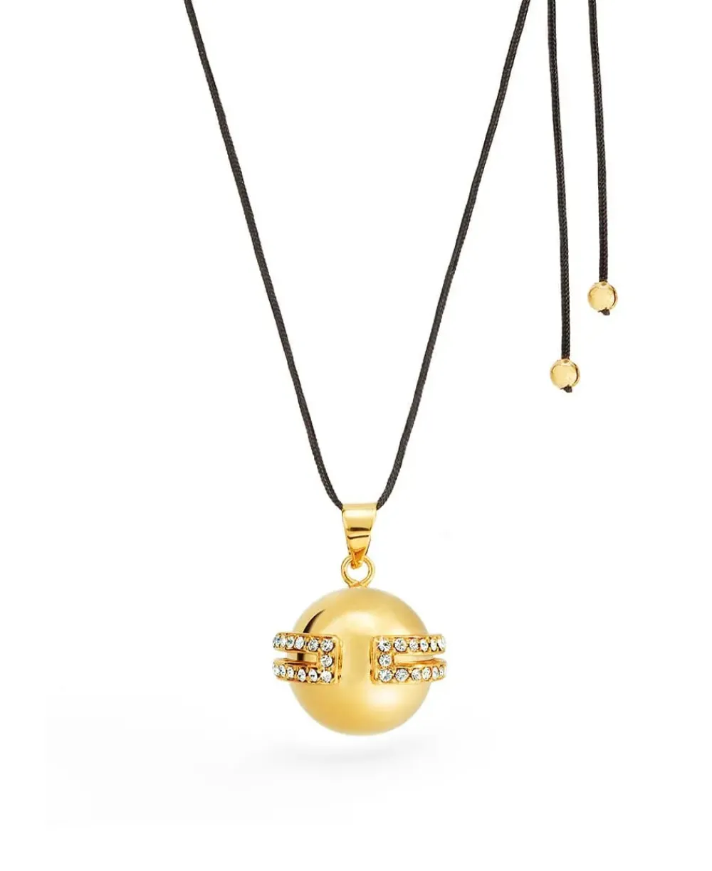 Cache Cœur Bolas De Grossesse|Bolas De Grossesse-Bola de grossesse - Déesse - Doré Or - Cristaux Swarovski