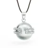 Cache Cœur Bolas De Grossesse|Bolas De Grossesse-Bola de grossesse - Déesse - Rhodium - Cristaux Swarovski