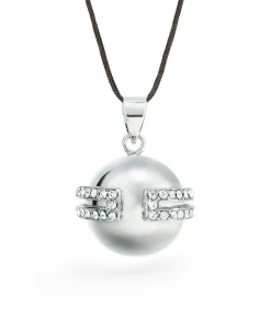 Cache Cœur Bolas De Grossesse|Bolas De Grossesse-Bola de grossesse - Déesse - Rhodium - Cristaux Swarovski
