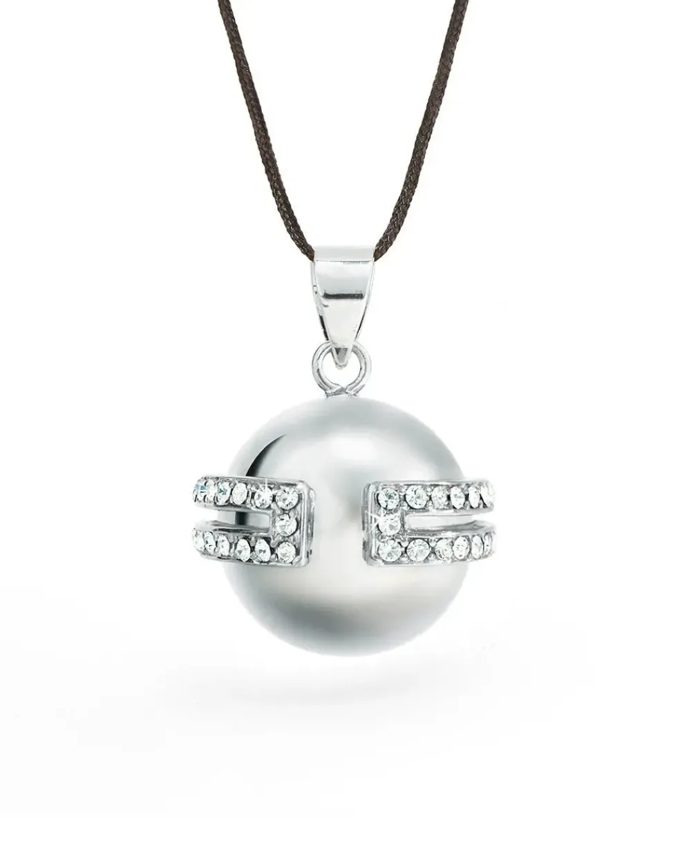 Cache Cœur Bolas De Grossesse|Bolas De Grossesse-Bola de grossesse - Déesse - Rhodium - Cristaux Swarovski