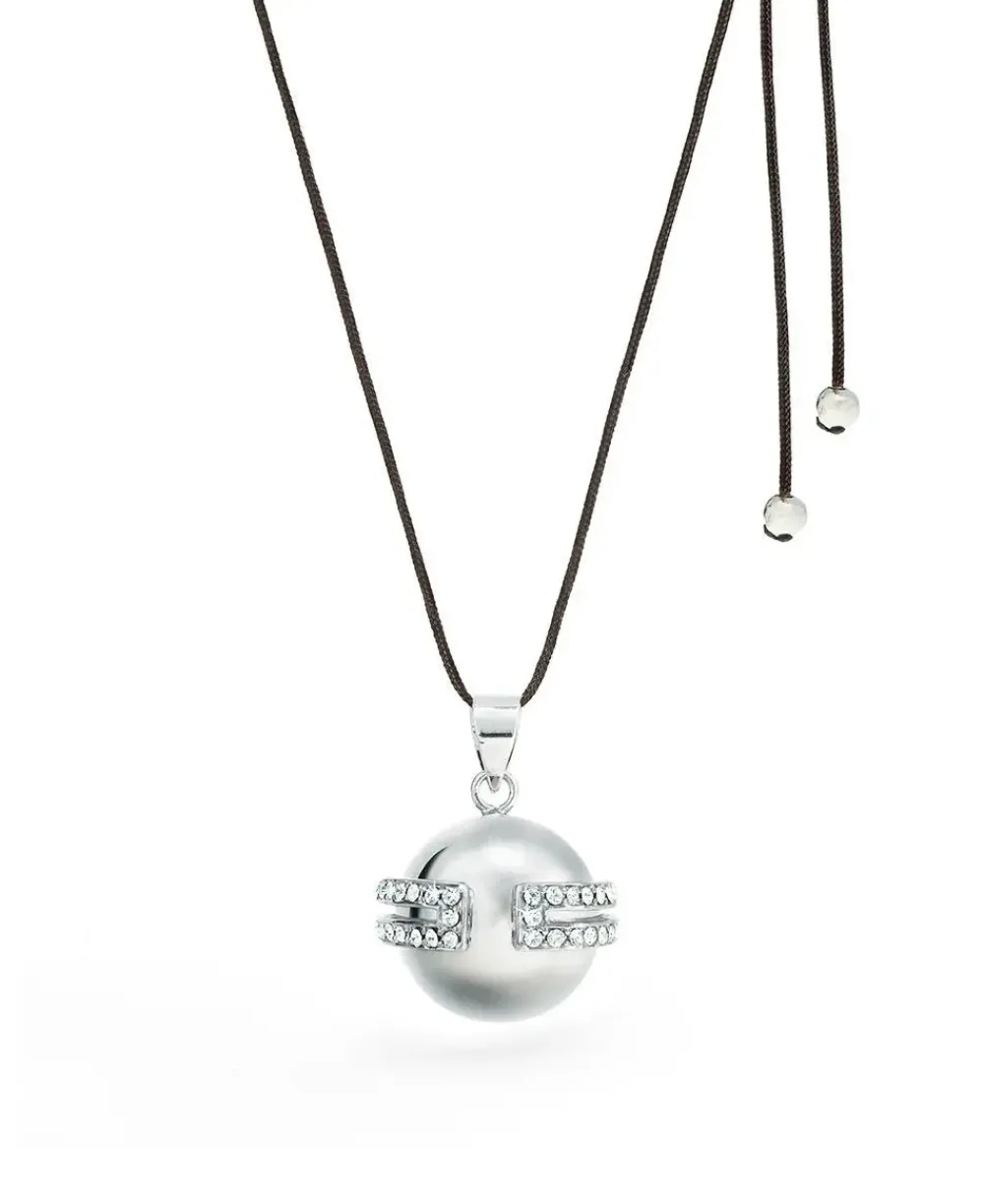 Cache Cœur Bolas De Grossesse|Bolas De Grossesse-Bola de grossesse - Déesse - Rhodium - Cristaux Swarovski
