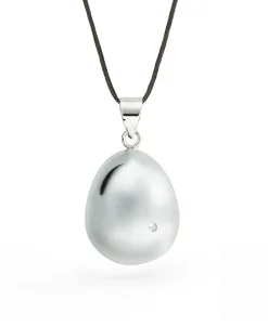 Cache Cœur Bolas De Grossesse|Bolas De Grossesse-Bola de grossesse - Egg Rhodium - Cristal Swarovski