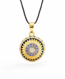 Cache Cœur Bolas De Grossesse|Bolas De Grossesse-Bola de grossesse - Helios - Email multicolor - Doré Or 18 carats