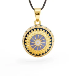 Cache Cœur Bolas De Grossesse|Bolas De Grossesse-Bola de grossesse - Helios - Email multicolor - Doré Or 18 carats