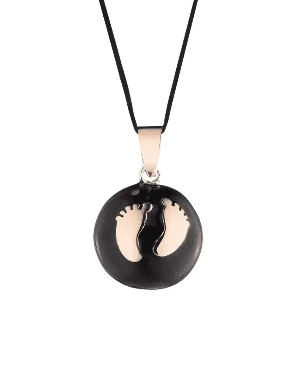 Cache Cœur Bolas De Grossesse|Bolas De Grossesse-Bola de grossesse Babyfeet Email Noir