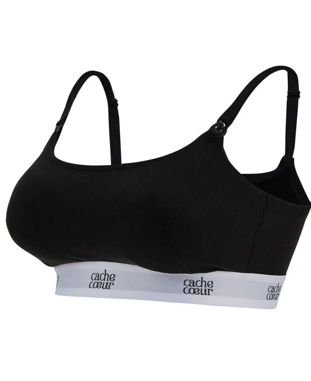 Cache Cœur Coussinets D'allaitement|Coussinets D'allaitement Lavables-Brassière d'allaitement absorbante Bodyguard noir