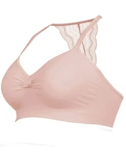 Cache Cœur Soutiens-gorge Sans Armatures|Soutiens-gorge Sans Armatures-Brassière de grossesse et d'allaitement Serenity pétale Rose