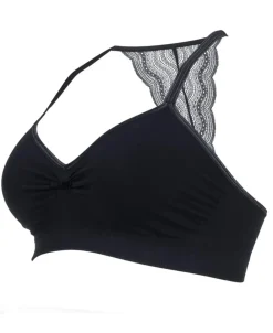 Cache Cœur Soutiens-gorge Sans Armatures|Soutiens-gorge Sans Armatures-Brassière de grossesse et d'allaitement Serenity Noir