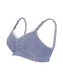 Cache Cœur Soutiens-gorge Sans Armatures|Soutiens-gorge Sans Armatures-Brassière de grossesse et d’allaitement Organic et Bleu