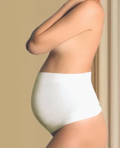 Cache Cœur Ceintures De Grossesse-Ceinture de grossesse Organic naturel Blanc