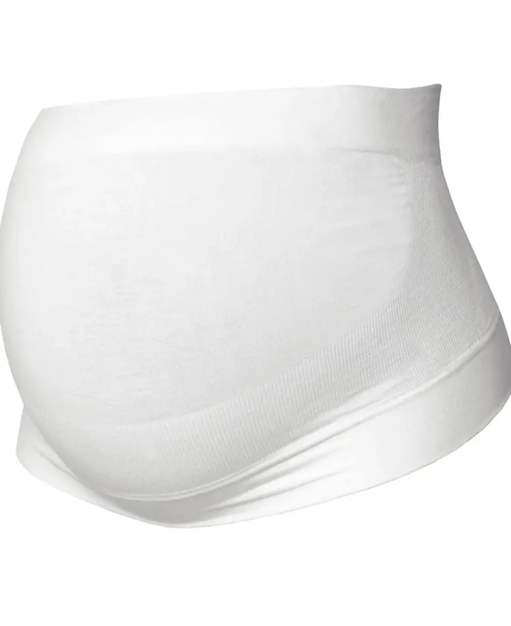Cache Cœur Ceintures De Grossesse-Ceinture de maintien de grossesse Signature - coton bio - naturel Blanc