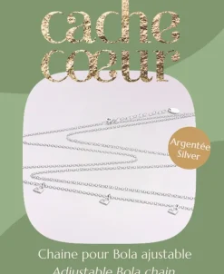 Cache Cœur Bolas De Grossesse|Bolas De Grossesse-Chaine Argentée pour bola grossesse