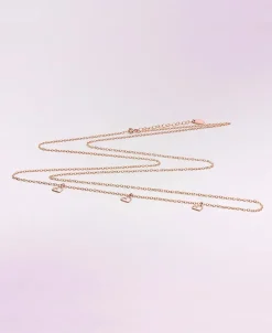 Cache Cœur Bolas De Grossesse|Bolas De Grossesse-Chaine Dorée à l'or rose pour bola grossesse