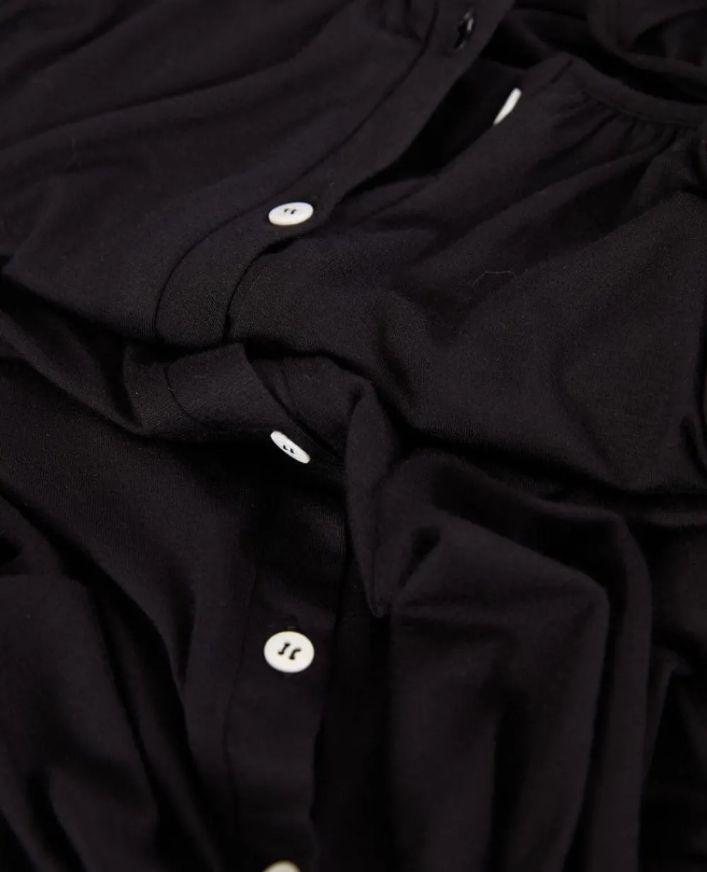 Cache Cœur Homewear|Nuisettes Grossesse-Chemise de nuit de maternité et d’allaitement Louna noir