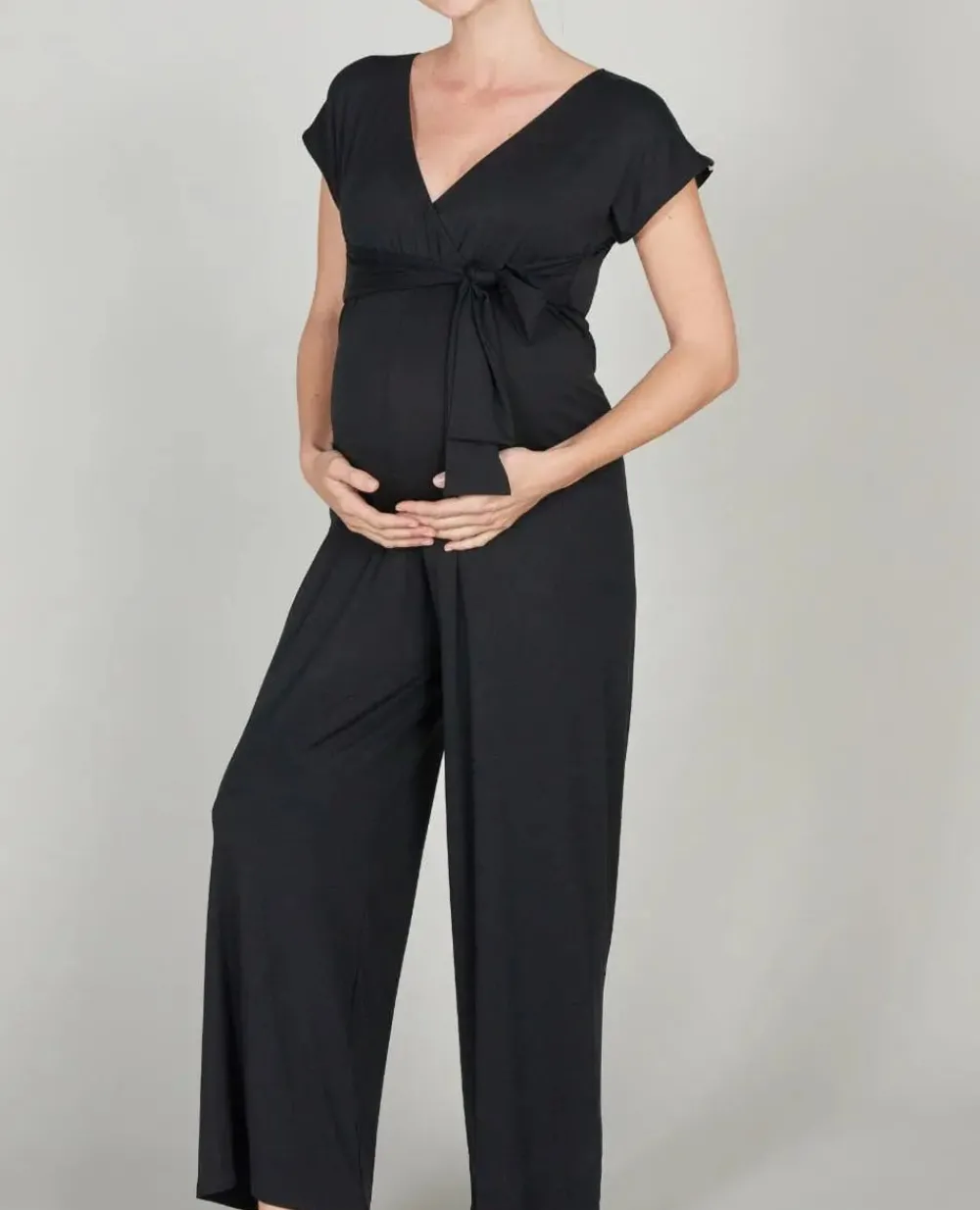 Cache Cœur Homewear|Pyjamas Grossesse-Combinaison de grossesse et d’allaitement Origin noir