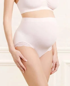 Cache Cœur Culottes De Grossesse|Culottes Et Shortys-Culotte de grossesse Serenity Pétale Rose