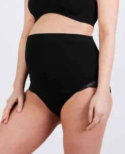 Cache Cœur Culottes De Grossesse|Culottes Et Shortys-Culotte de grossesse Serenity Noir
