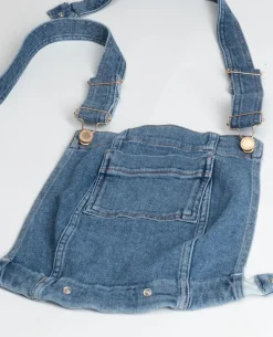 Cache Cœur Jeans-Haut de salopette en jean Charlie mid blue Bleu