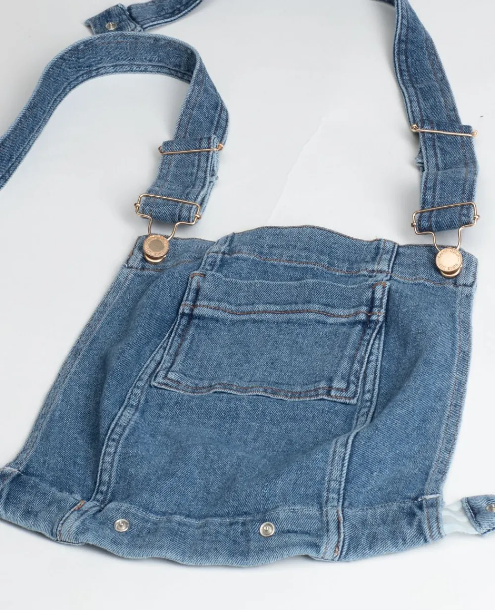 Cache Cœur Jeans-Haut de salopette en jean Charlie mid blue Bleu