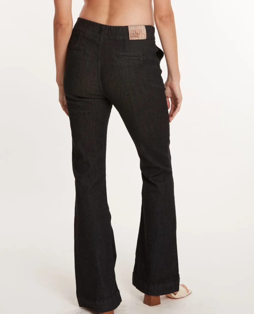 Cache Cœur Pantalons, Jupes & Shorts|Jeans-Jean de grossesse flare Sabrina noir