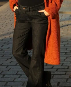 Cache Cœur Pantalons, Jupes & Shorts|Jeans-Jean de grossesse flare Sabrina noir