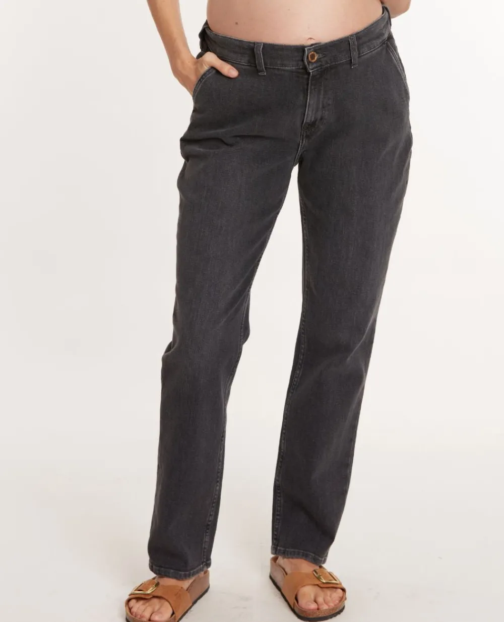 Cache Cœur Pantalons, Jupes & Shorts|Jeans-Jean de grossesse mom fit Carrie gris used