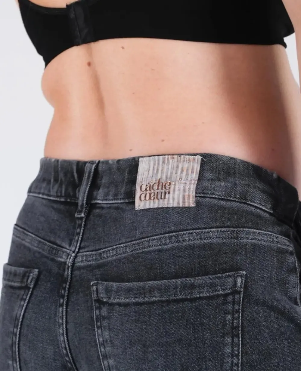 Cache Cœur Pantalons, Jupes & Shorts|Jeans-Jean de grossesse mom fit Carrie gris used