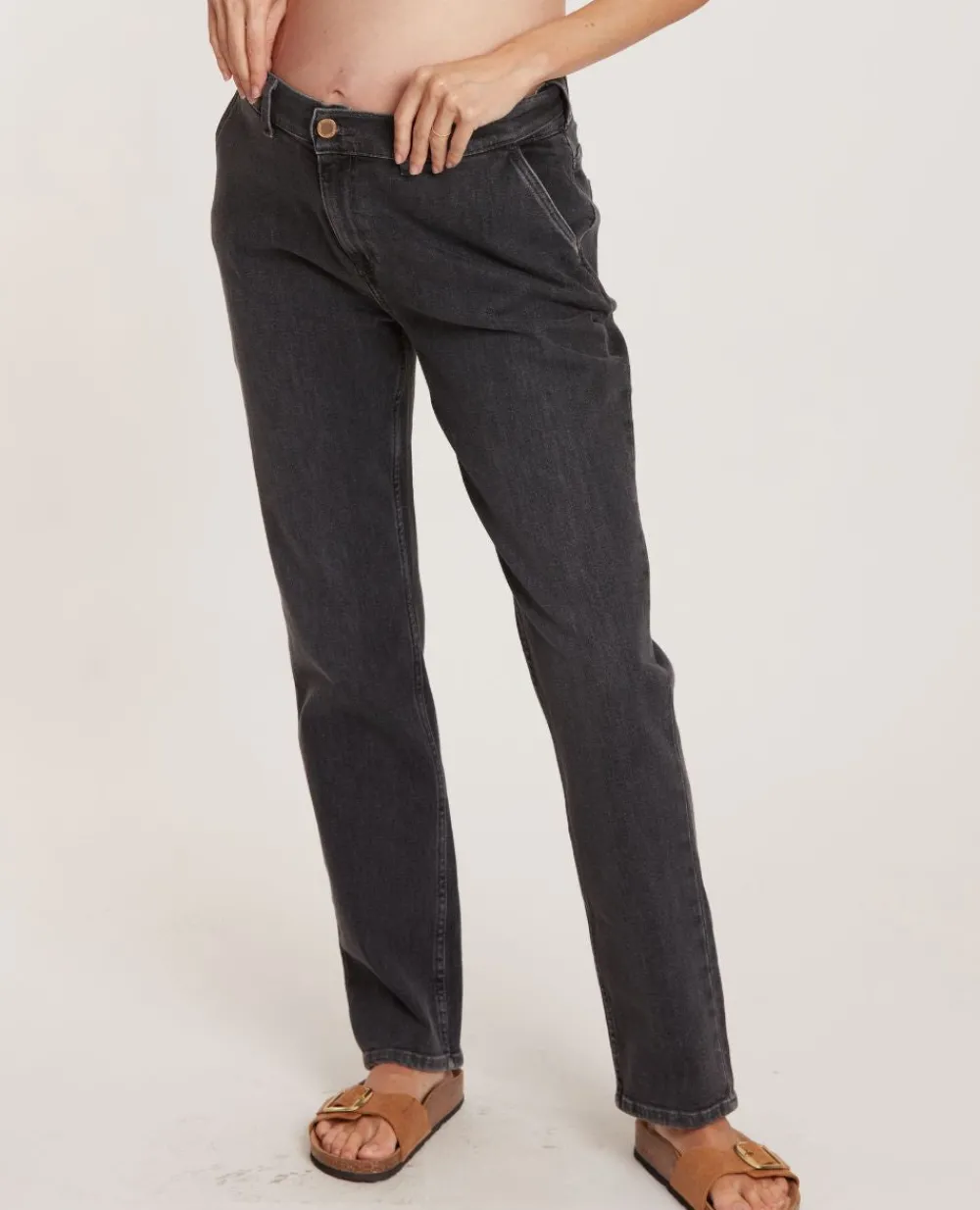 Cache Cœur Pantalons, Jupes & Shorts|Jeans-Jean de grossesse mom fit Carrie gris used