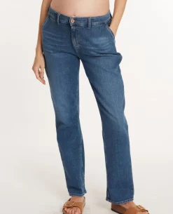 Cache Cœur Pantalons, Jupes & Shorts|Jeans-Jean de grossesse mom fit Carrie mid blue used