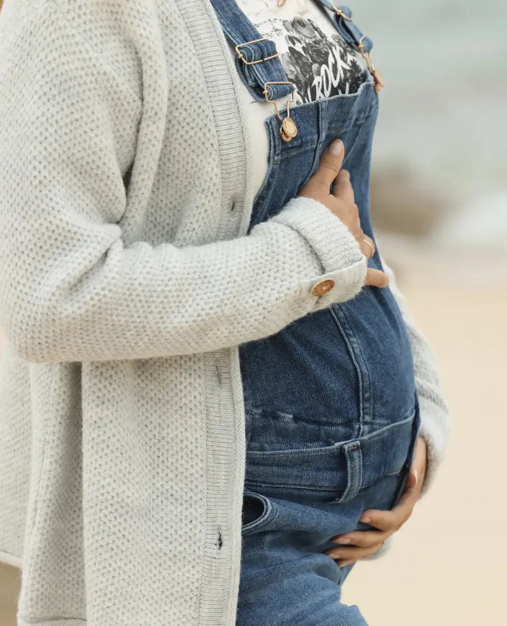 Cache Cœur Pantalons, Jupes & Shorts|Jeans-Jean de grossesse mom fit Carrie mid blue used