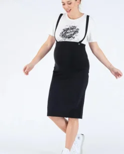 Cache Cœur Pantalons, Jupes & Shorts-Jupe crayon grossesse Alicia noir
