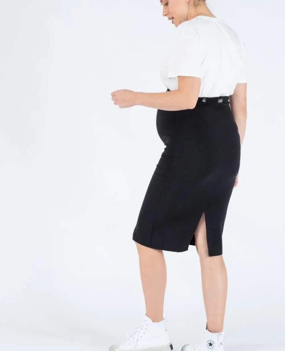Cache Cœur Pantalons, Jupes & Shorts-Jupe crayon grossesse Alicia noir