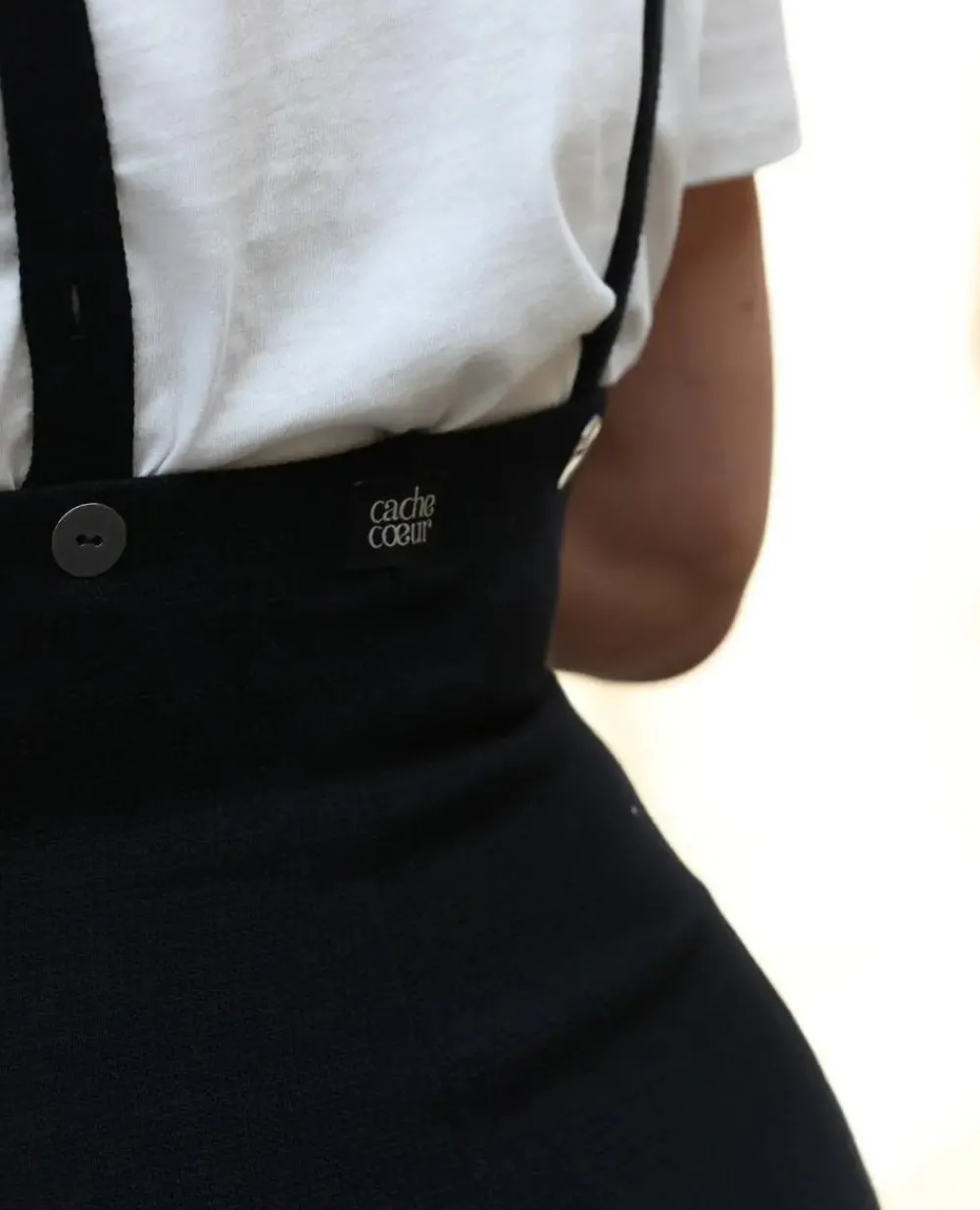 Cache Cœur Pantalons, Jupes & Shorts-Jupe crayon grossesse Alicia noir