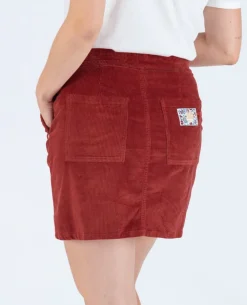 Cache Cœur Pantalons, Jupes & Shorts|Jeans-Jupe velours de grossesse Bonnie havane