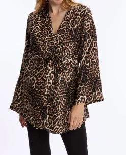 Cache Cœur Homewear|Pyjamas Grossesse-Kimono de grossesse et allaitement Roxane
