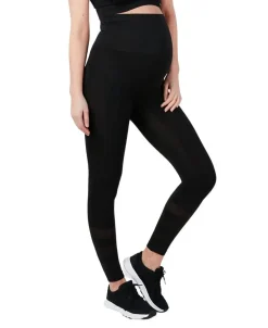 Cache Cœur Homewear|Sportswear De Maternité-Legging de sport et de grossesse Woma noir