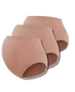 Cache Cœur Bundles / Pack / Lots|Bundles / Pack / Lots-Lot de 3 Maxi culottes de grossesse sans couture Organic rose