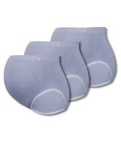 Cache Cœur Bundles / Pack / Lots|Bundles / Pack / Lots-Lot de 3 Maxi culottes de grossesse sans couture Organic bleuet