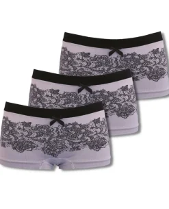 Cache Cœur Bundles / Pack / Lots|Bundles / Pack / Lots-Lot de 3 Shorty de grossesse Illusion Dentelle vintage